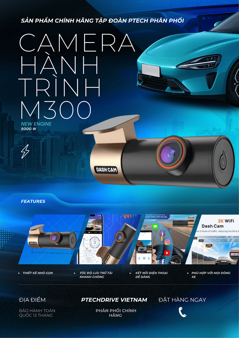 Camera hành trình nhỏ gọn M300